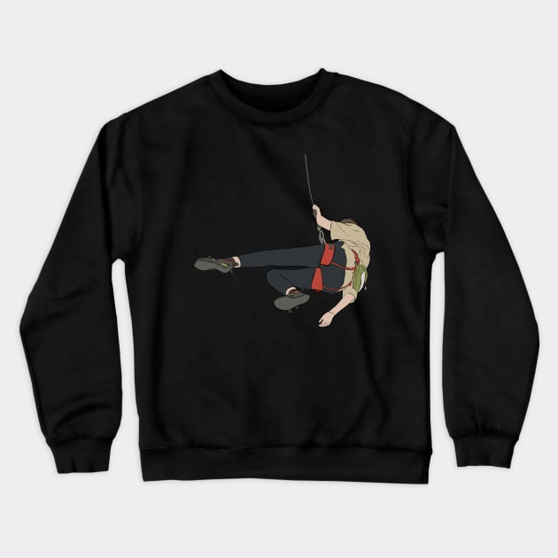 Alpine Outdoor Speed Sport Free Climber Climbing Crewneck Sweatshirt by GraphicsLab